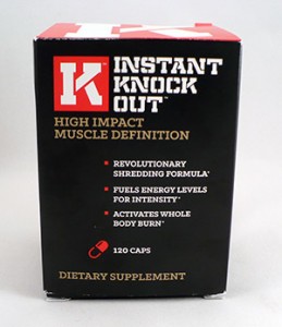Front panel of Instant Knockout.