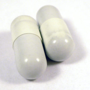 Cool-looking white capsules.