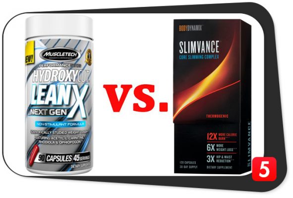 hydroxycut lean x next gen vs slimvance thermogenic