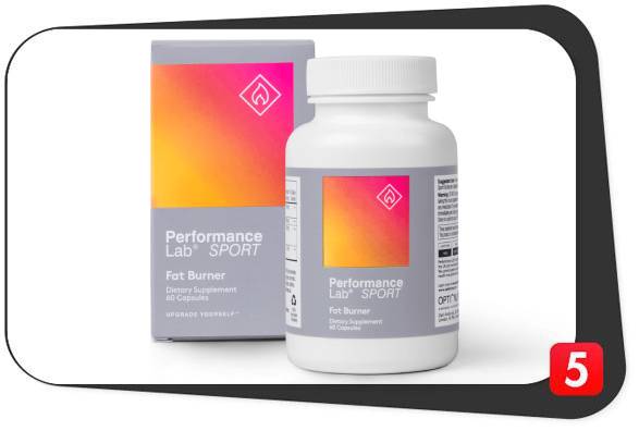 A bottle of Performance Lab Fat Burner as the best supplement for intermittent fasting