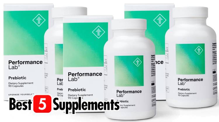 3 bottles of Performance Lab prebiotic which is our best prebiotic for weight loss.