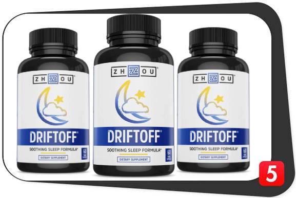 3 bottles of Zhou Driftoff for the review to evaluate its potential side effects