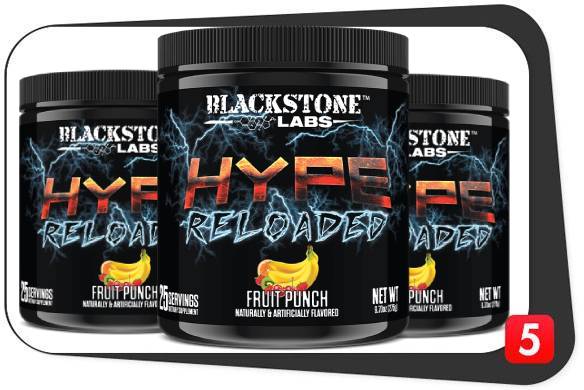 3 bottles of Blackstone Labs Hype Reloaded for our review