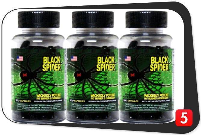 3 bottles of Black Spider Fat Burner